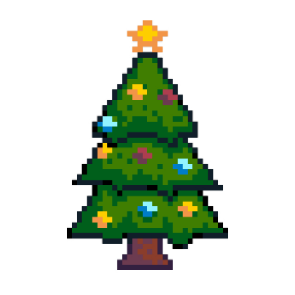 Pixel Christmas Tree Roblox decal