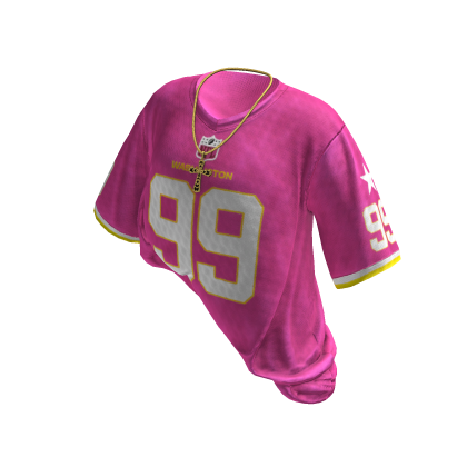 Varsity Jersey W/ Y2K Jesus piece (Pink) thumbnail