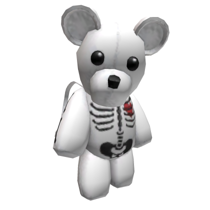 Y2K White Skeleton Teddy Bear [3.0]