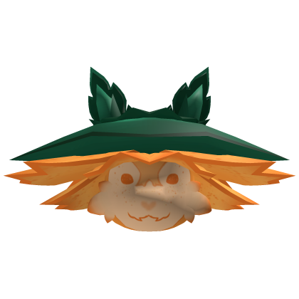 Orange flower bud critter head