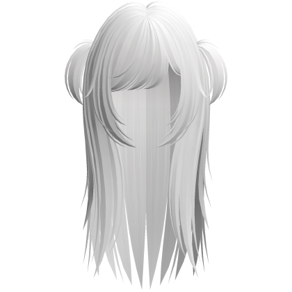rockstar wispy hair w pigtails white Roblox item