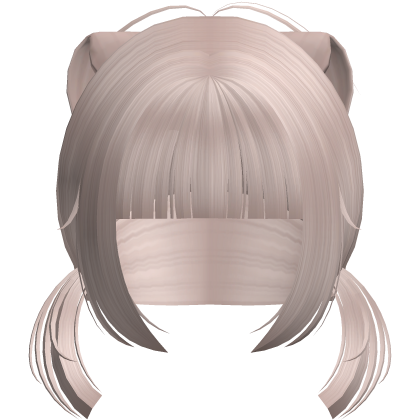 🐾Cute Neko Small Low Pigtails in Milk Tea Brown Roblox item