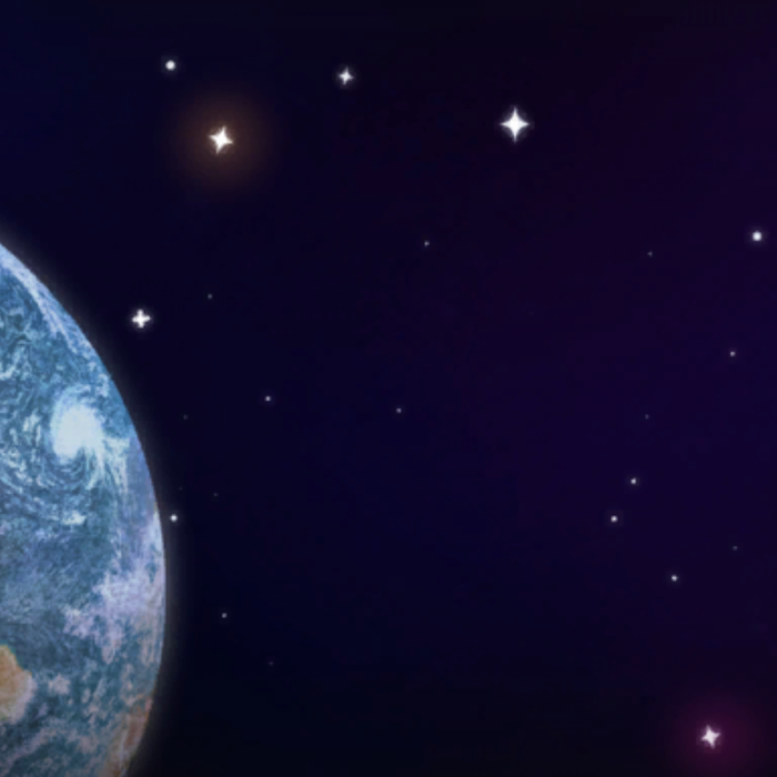 Space Galaxy with Earth