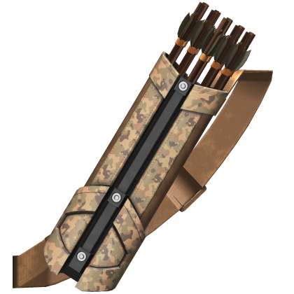 Khaki Camo Tactical Quiver with Shoulder Strap