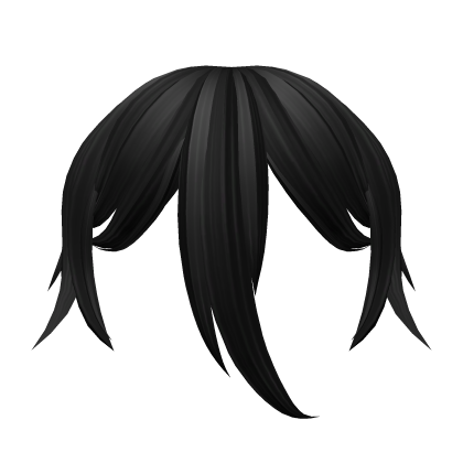 Overgrown Anime Bangs (Black)