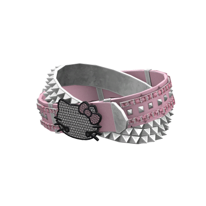 Cute Pink Y2k Cat Belt