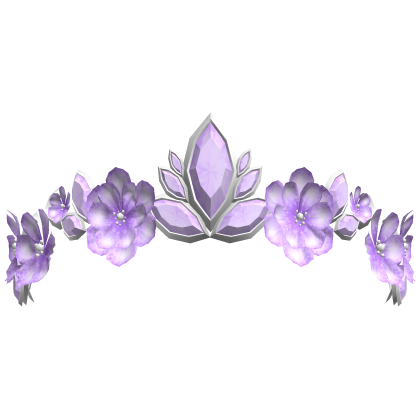 Secret Floral Fairy Tiara - Purple/Silver Roblox item