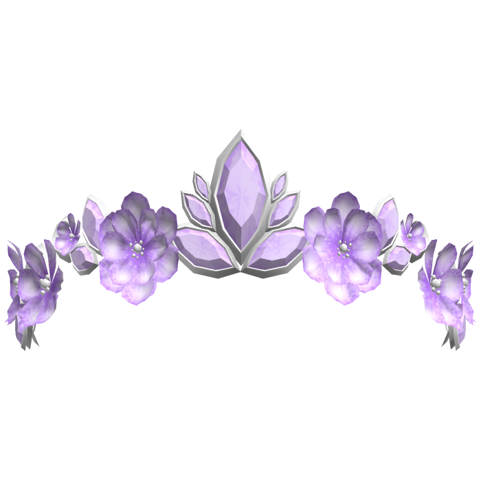Secret Floral Fairy Tiara - Purple/Silver
