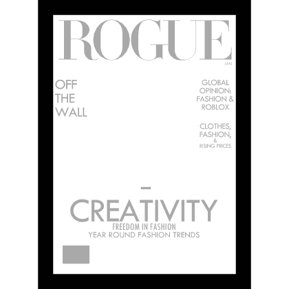 Fashion Magazine Cover Frame [Grayscale]