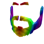 Rainbow Shaggy Beard Fans