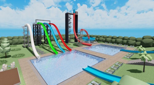 [NEW!💧] Outdoor Water Park Simulator