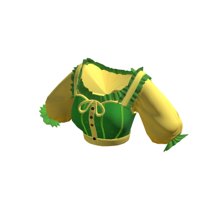 Summer Dress Crop Top | Pineapple Yellow & Green thumbnail