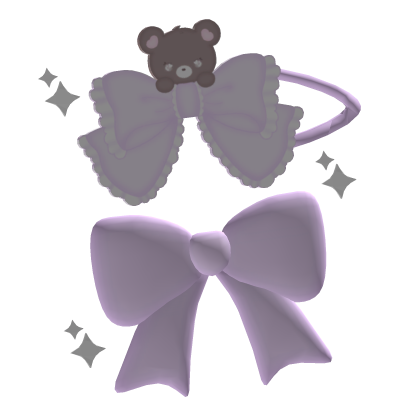 Kawaii Pink Teddy Double Bows