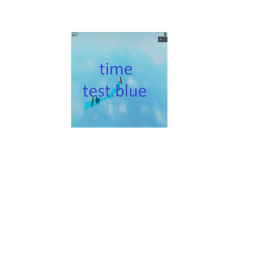 time test blue