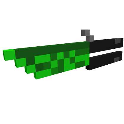 pixelated butterfly knife emerald thumbnail