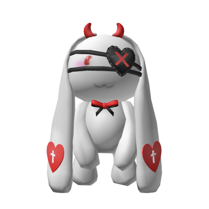 💔 Broken Heart Bunny With Horns Backpack