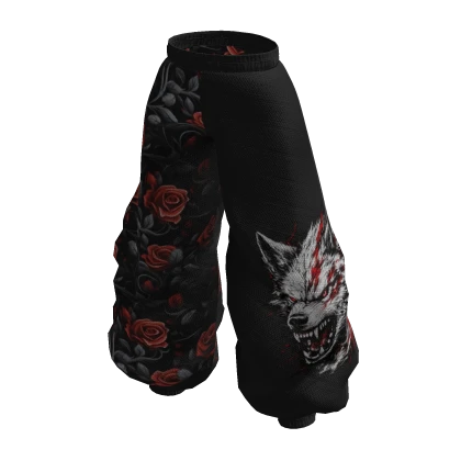 Baggie Pant Black Wolf Rose | Roblox Item - Rolimon's