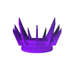 Glowing Spiky Crown of Obsidian