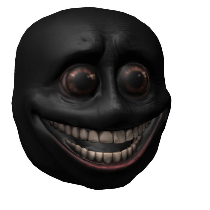 Backwards facing Creepy Horror Head 