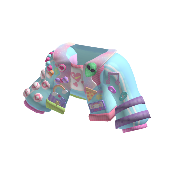 Cute Kawaii Decora Alien Rainbow Jacket