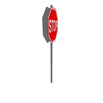 2 way stop Sign