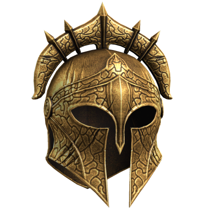 Gold Spartan Helmet Roblox item