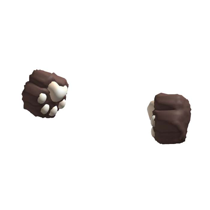 🐻🐾 cute brown kawaii nerdy bear paw gloves