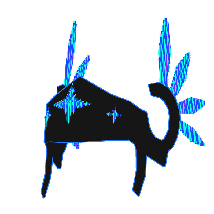 ⏳ Rainbow Animated Blue Neon + Stars