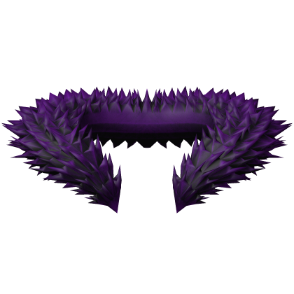 Purple Neck Fur Collar