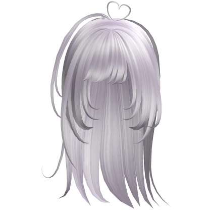 shoujo anime hair with heart cowlick purple Roblox item