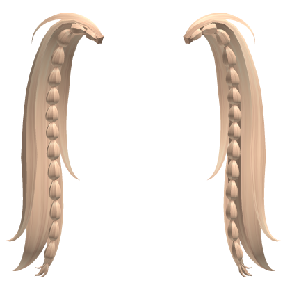 Pigtails N' Bubble Braid Extensions in Blonde Roblox item