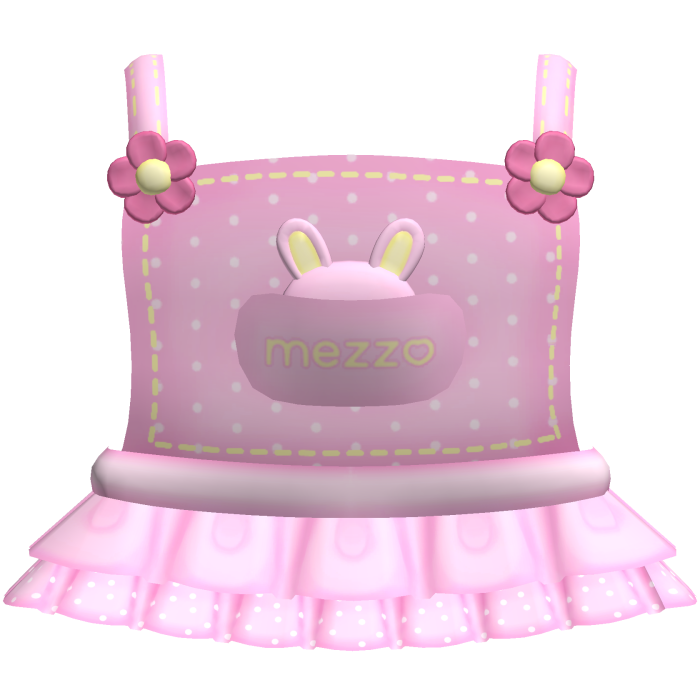 ♡ pink mezzo piano bunny overalls