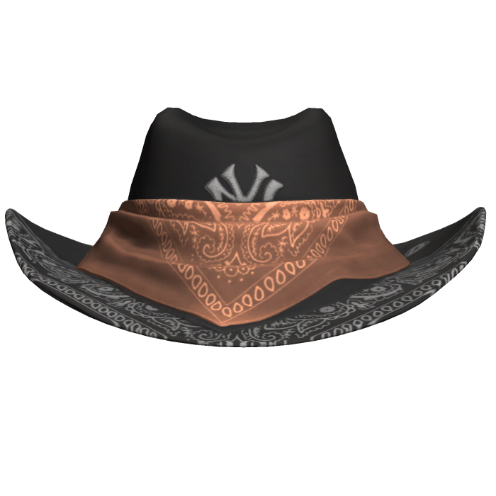 Black & Brown NYC Bandana Cowboy Hat