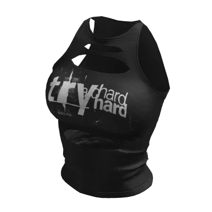 ʚ♡ɞ Y2K Black Ripped Graphic tank Top | Roblox Item - Rolimon's