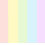 Pastel rainbow girl