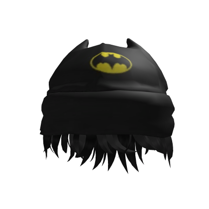 Batman Beanie With Hair (Black) Roblox item