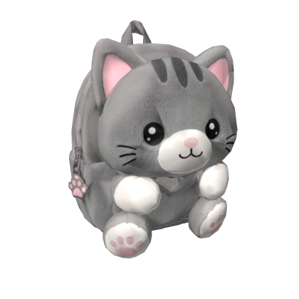 Cute Grey Cat Backpack