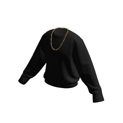 Black Sweater w/ Gold Chain thumbnail