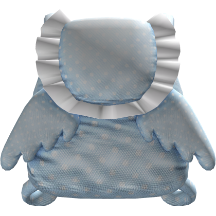 ♡ angel blue lace polka dot backpack 3.0