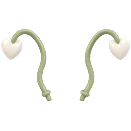 Whimsical Sage Antennae with Hearts