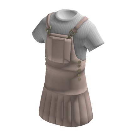 Pink Overalls Skirt