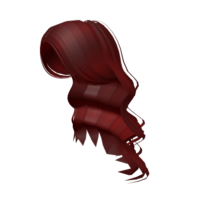 Red Wavy Girl Hair Roblox item