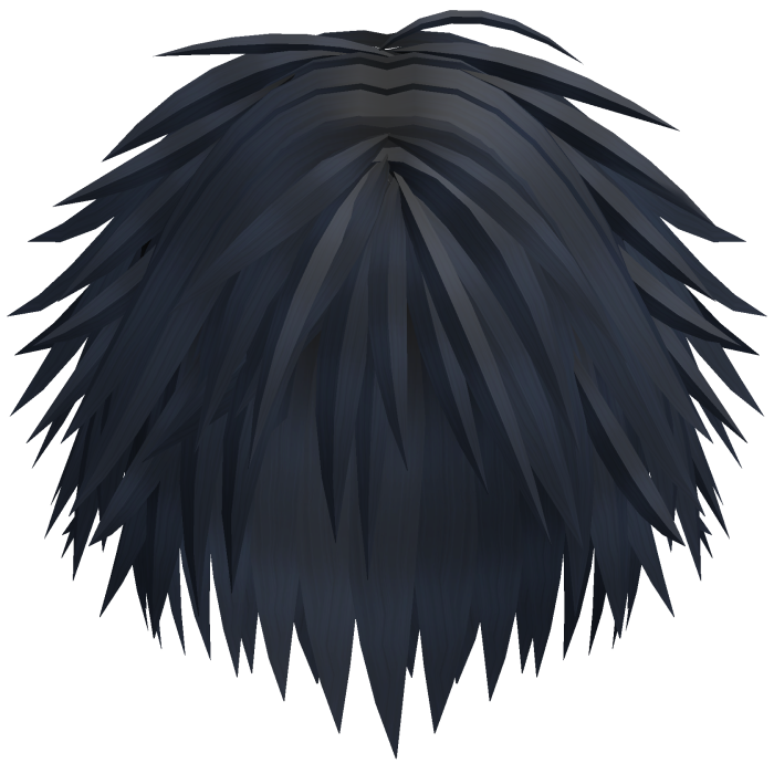 Messy Spiky Emo Boy Hair (Blue)