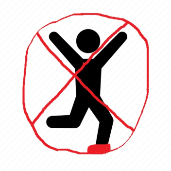 DON'T JUMP ON the button