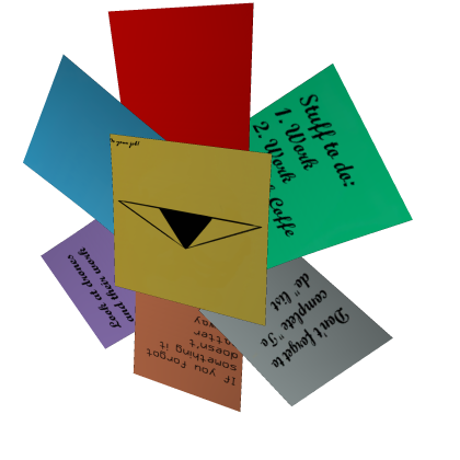 Flower like Sticker notes