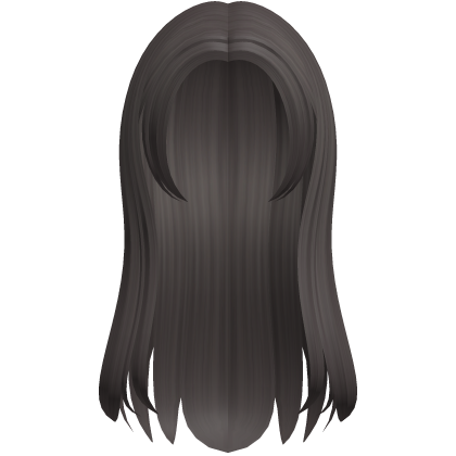 long simple sweet grey brown hair Roblox item
