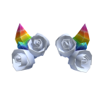 Crystal Horns Neon Rainbow