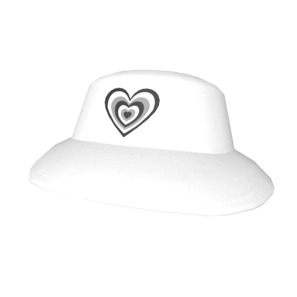 White & Black Heart Wave Hat Roblox item