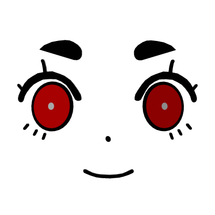3D Cute Small Smile Face - Red Roblox item