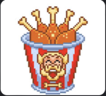 Buffalo wings in the bucket